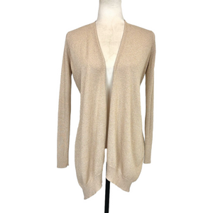 Diane Von Furstenberg gold silk cashmere cardigan